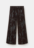 Wide Leg Devore Jeans