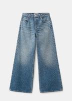 Wide Leg Jeans With Rhinestones