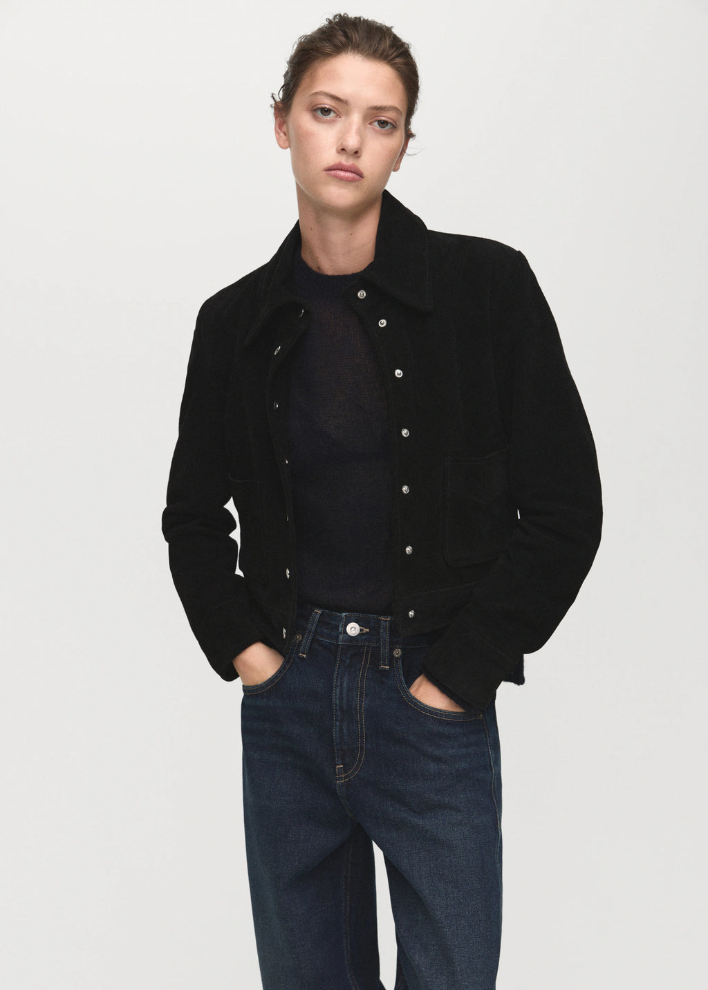 Wide Leg Jeans With Turn Up Hem