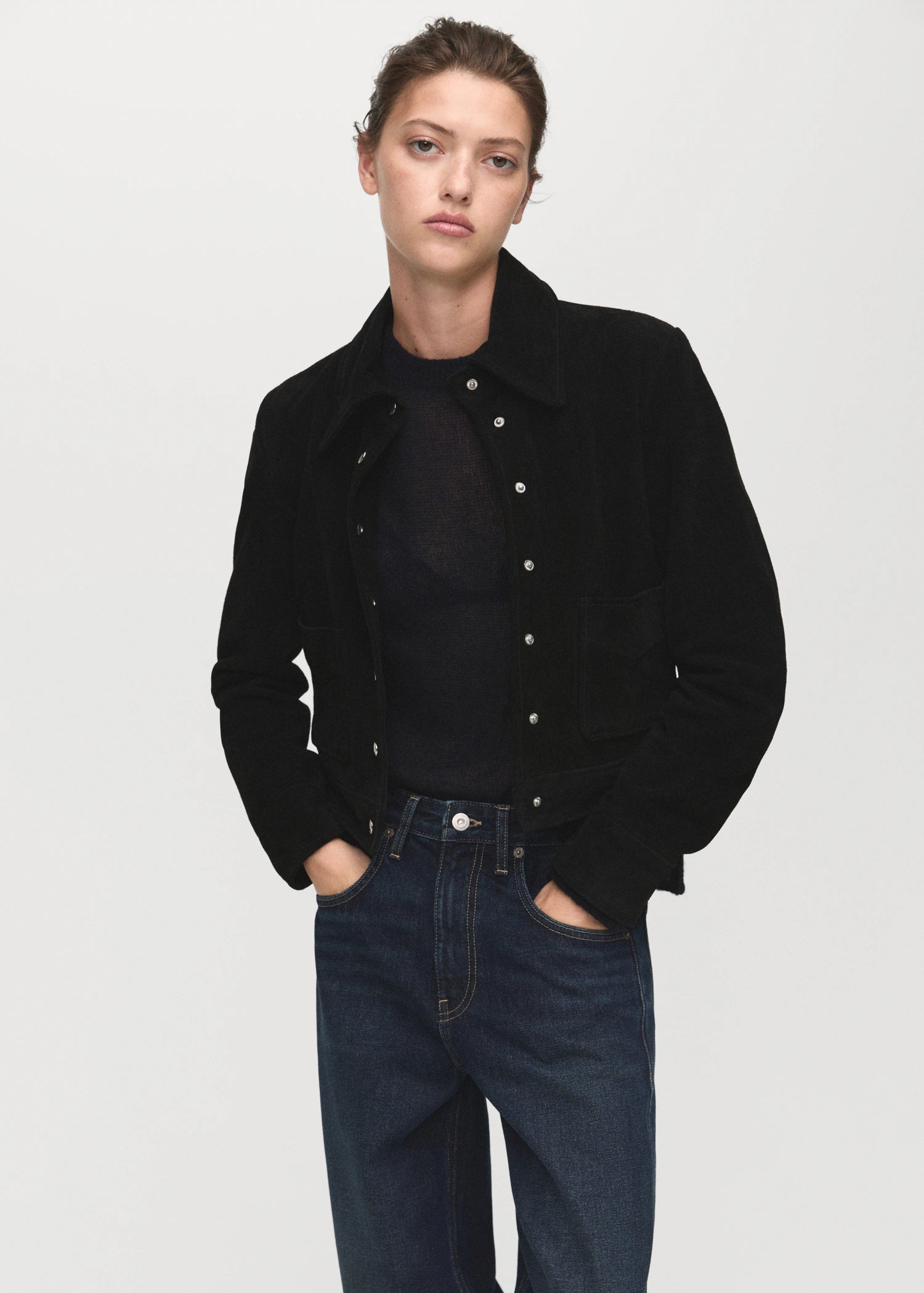 Wide Leg Jeans With Turn Up Hem