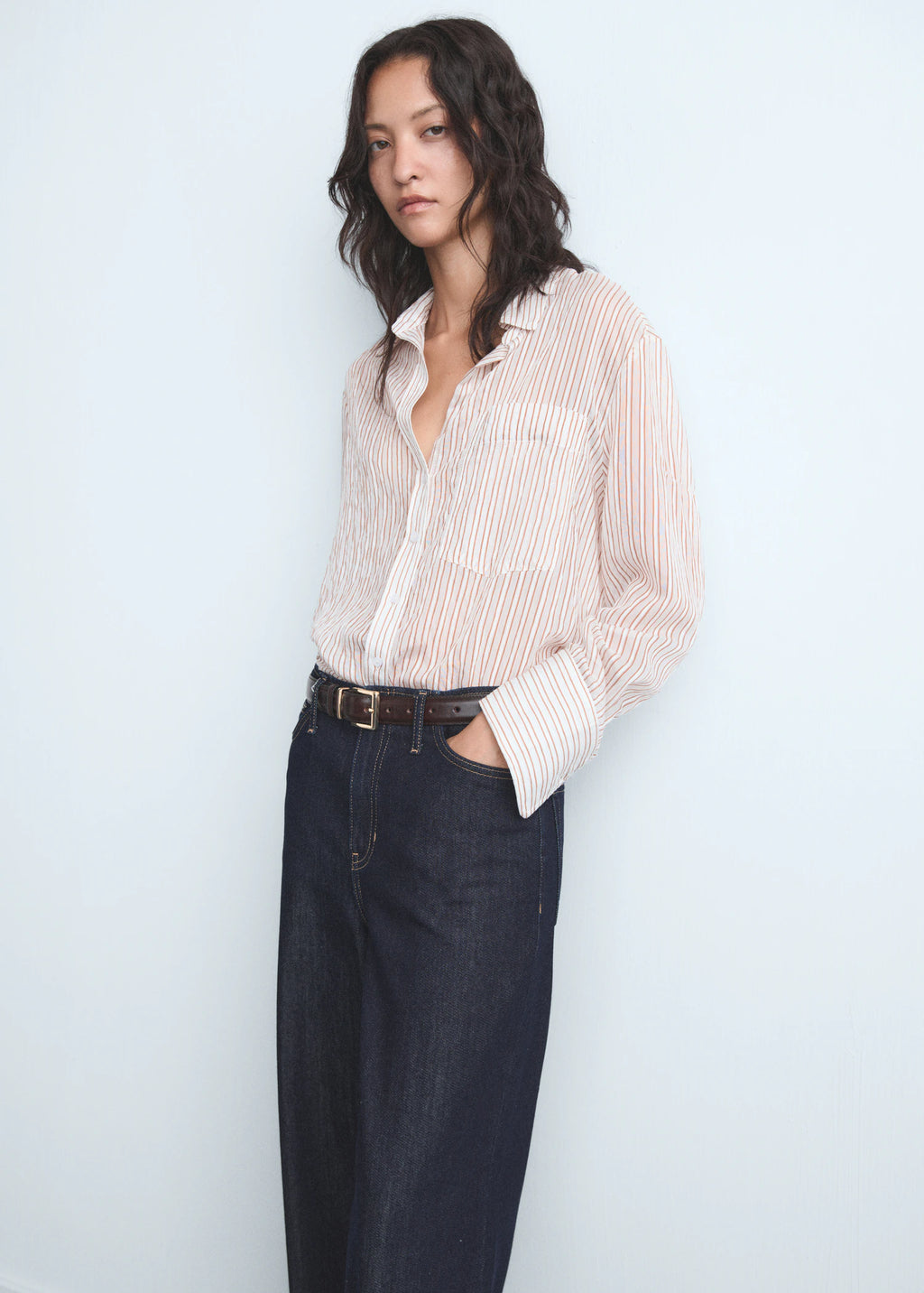 Wideleg Mid Rise Jeans