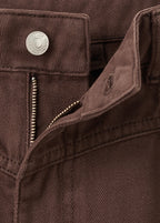 Wide Leg Mid Rise Loose Fit Jeans