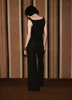 Wide Leg Paisley Print Jeans