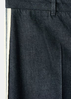 Wide Leg Striped Jeans