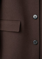 Wool Coat With Fur Collar