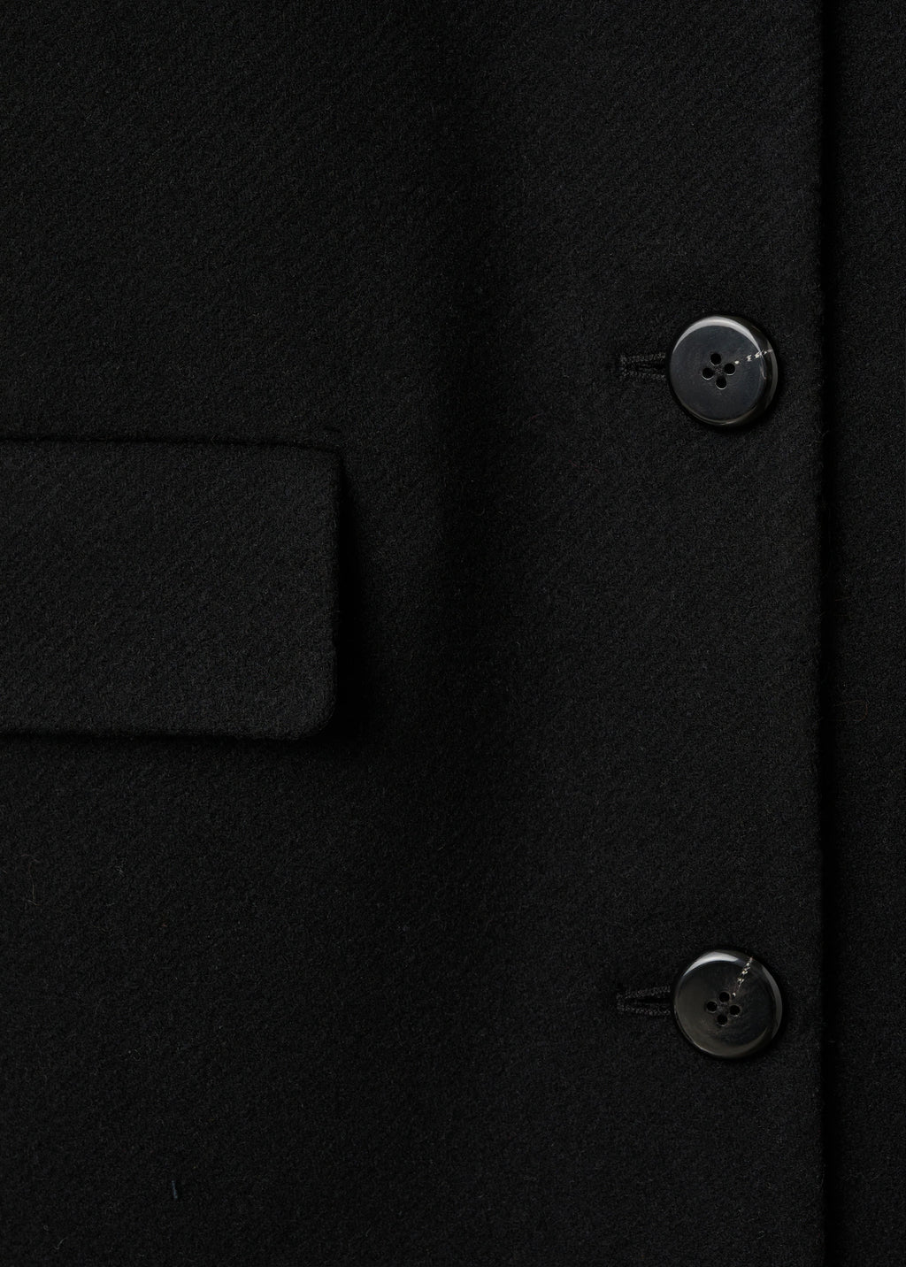 Wool Coat With Fur Collar