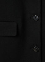 Wool Coat With Fur Collar