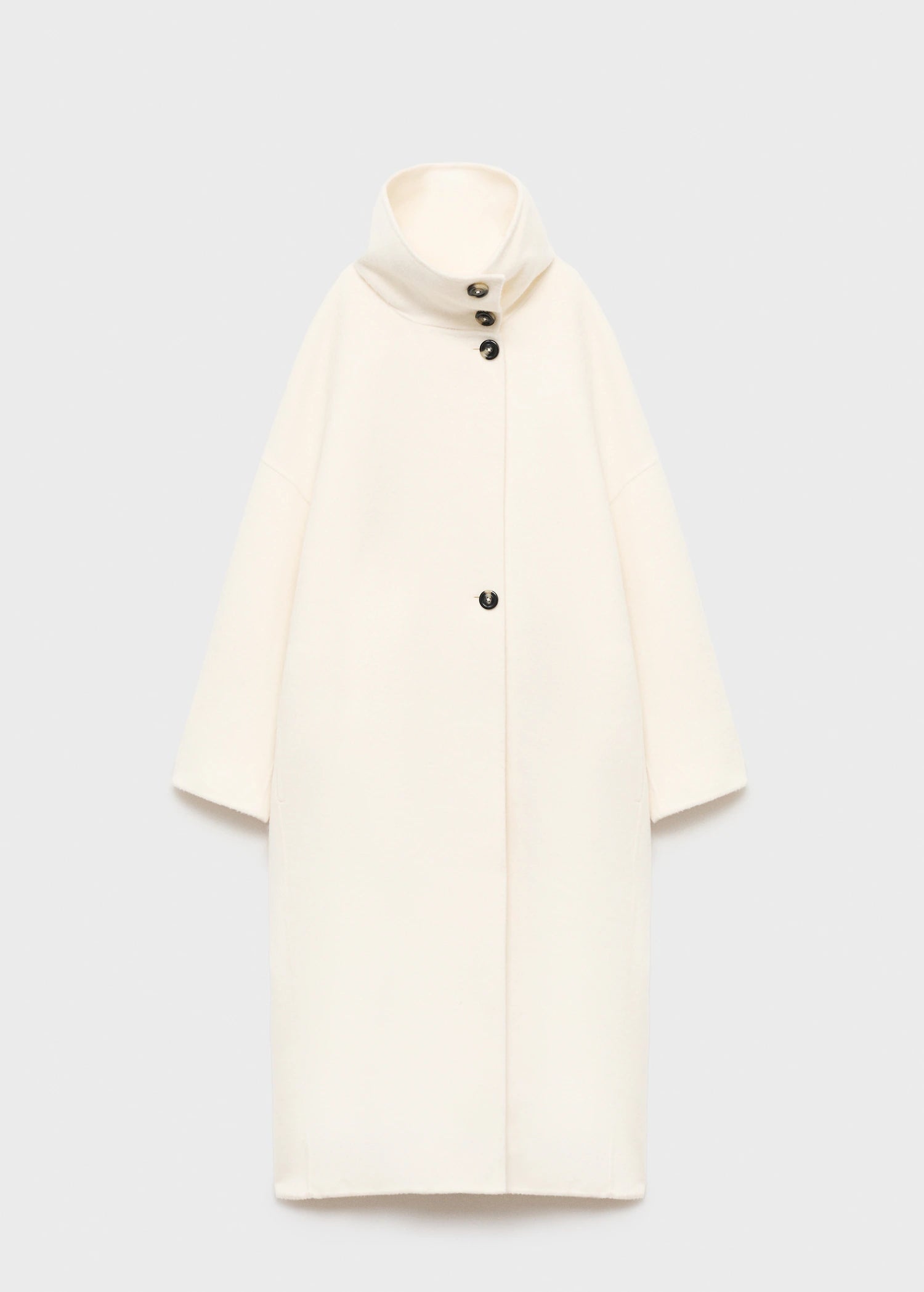 Wool Funnel Neck Coat