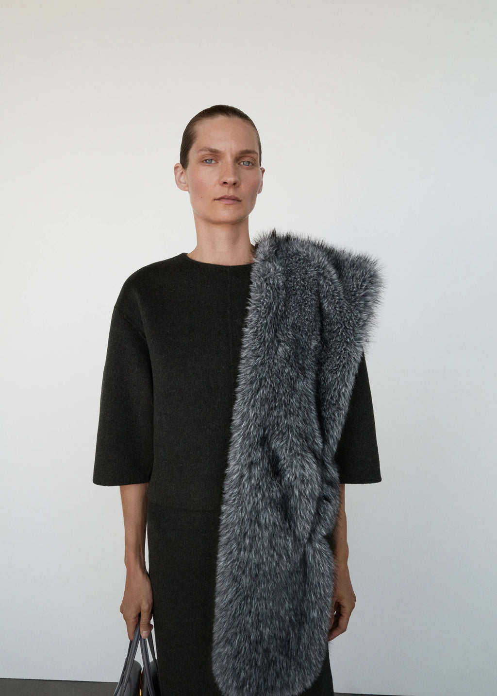 Wool Top With Three Quarter Sleeve