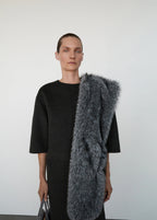 Wool Top With Three Quarter Sleeve