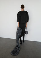 Wool Top With Three Quarter Sleeve