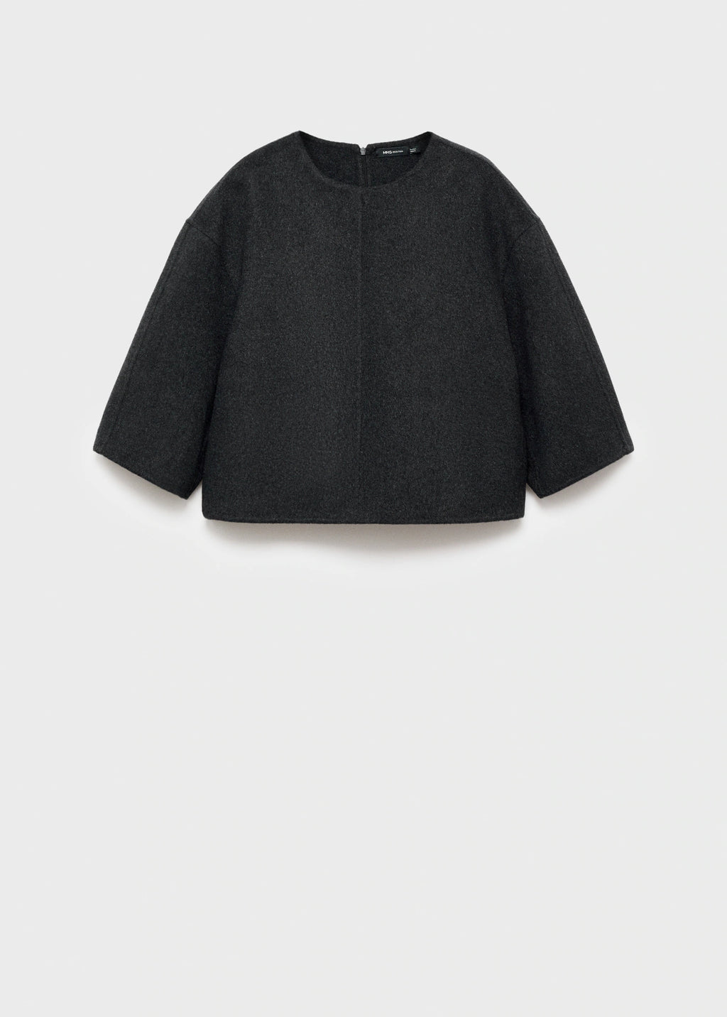 Wool Top With Three Quarter Sleeve