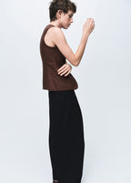 Wool Blend Gilet With Buttons