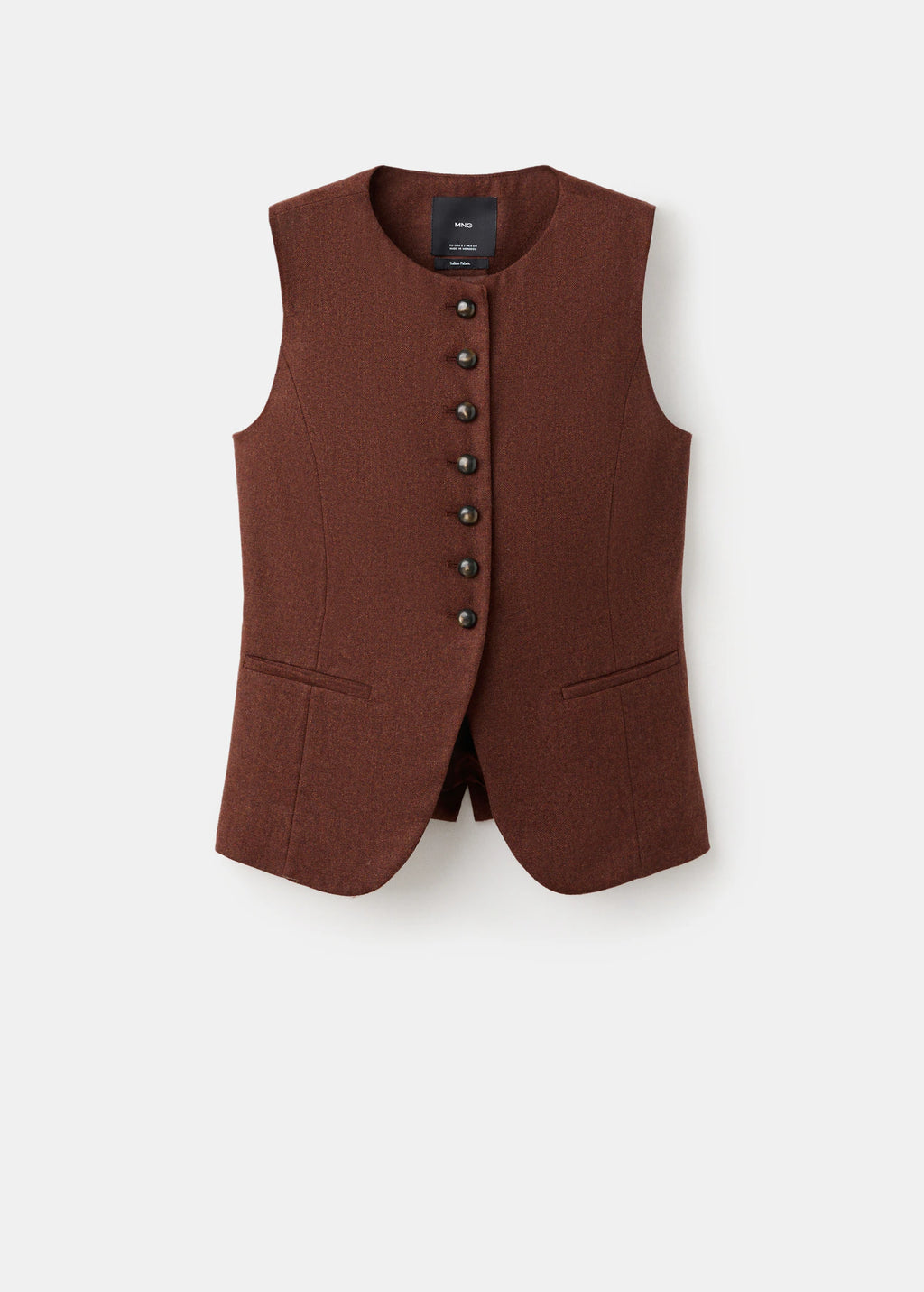 Wool Blend Gilet With Buttons