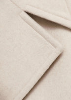 Wool Blend Jacket With Maxi Lapels