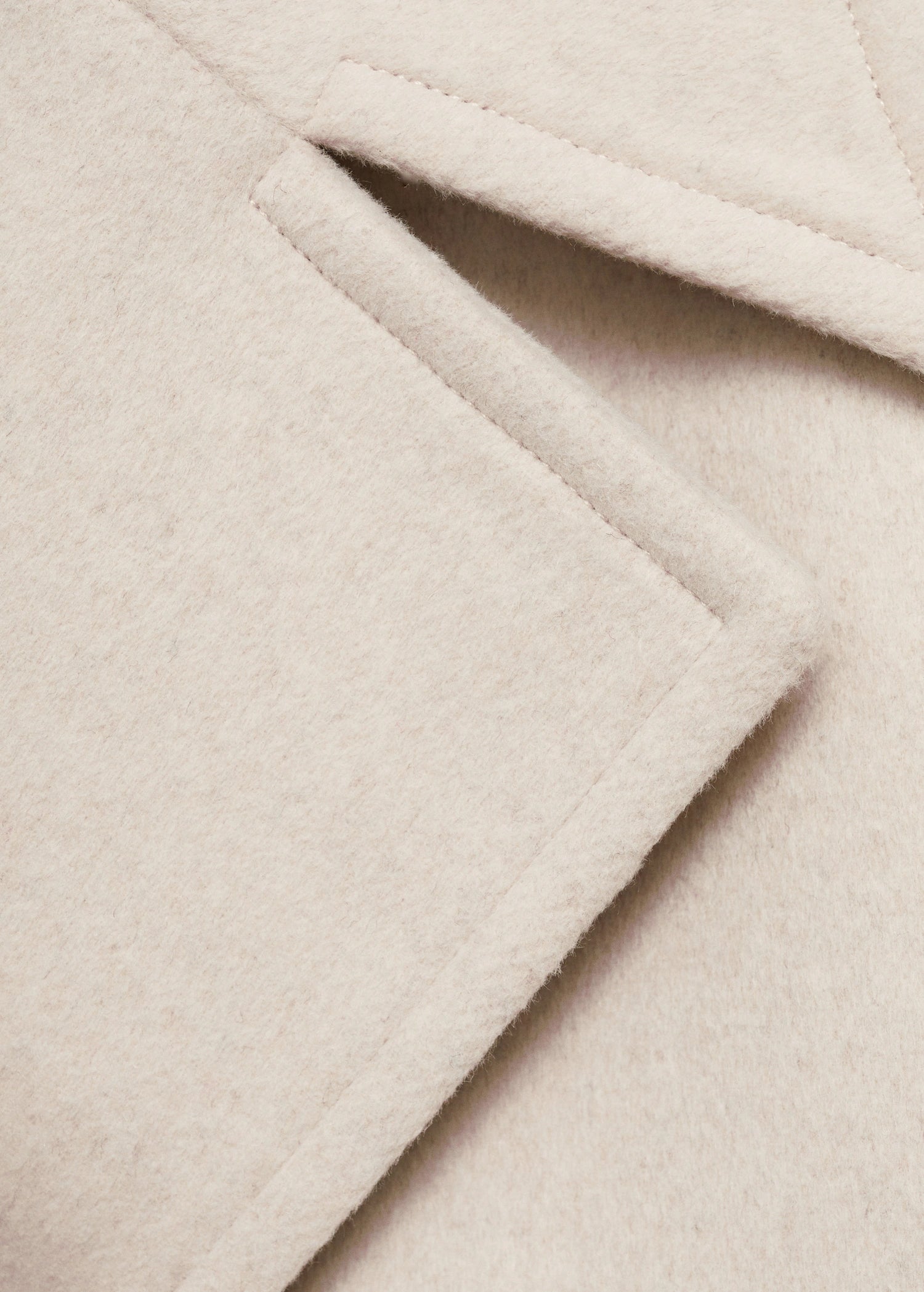 Wool Blend Jacket With Maxi Lapels