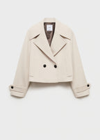 Wool Blend Jacket With Maxi Lapels