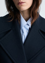 Wool Blend Jacket With Maxi Lapels