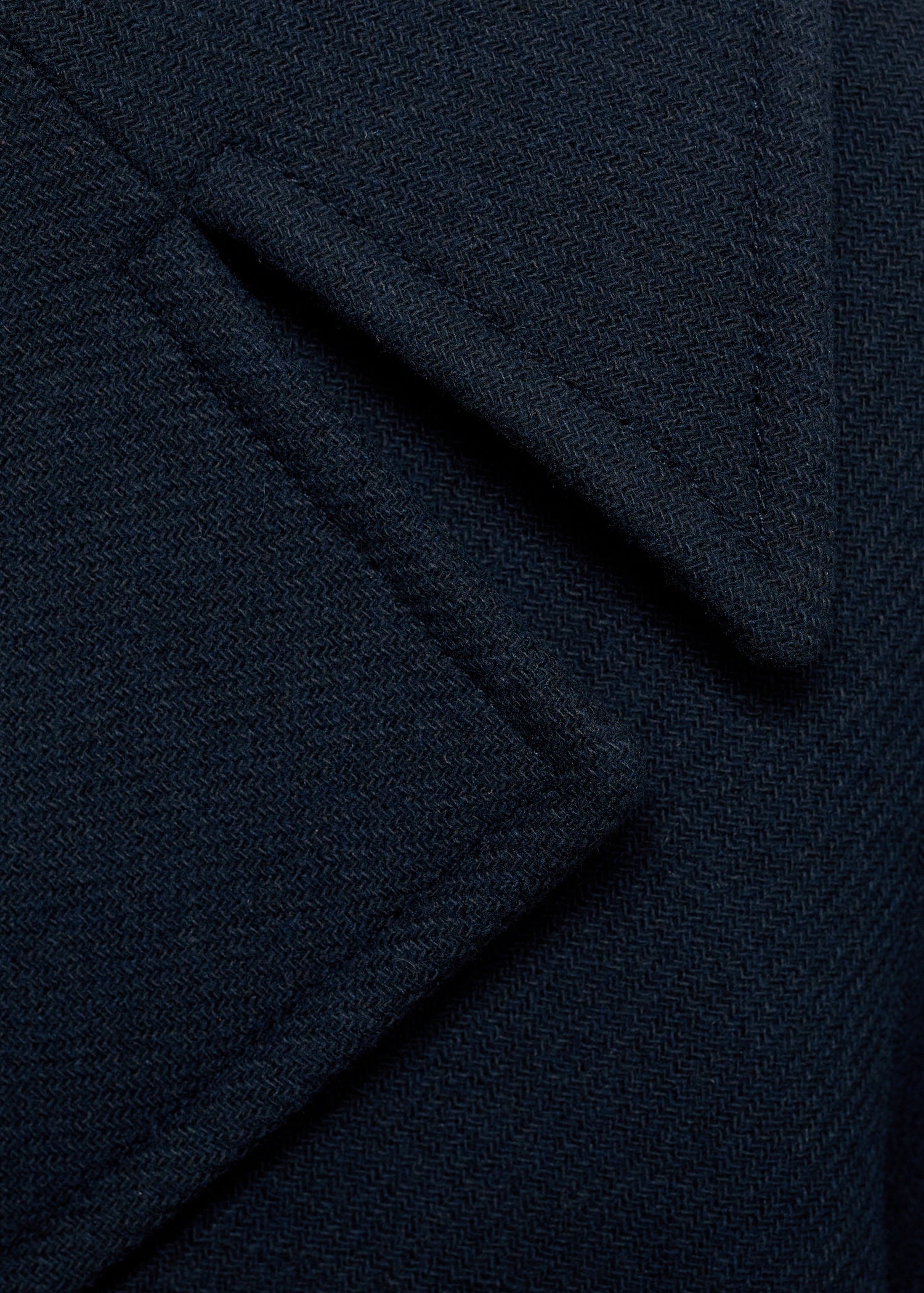 Wool Blend Jacket With Maxi Lapels