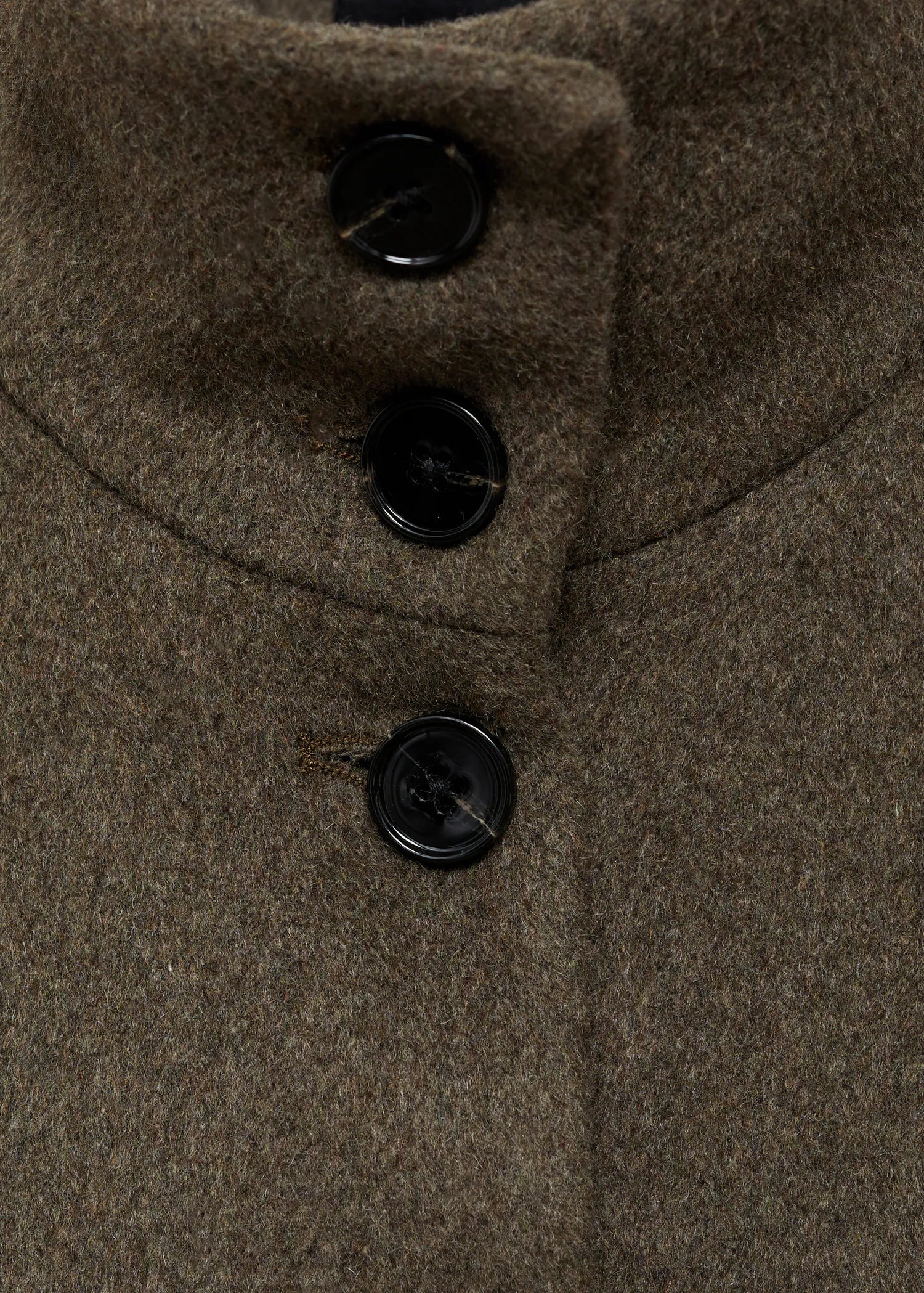 Wool Blend Jacket With Pockets