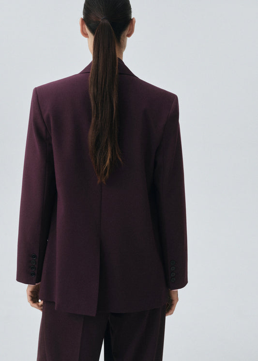 Wool Blend Suit Blazer