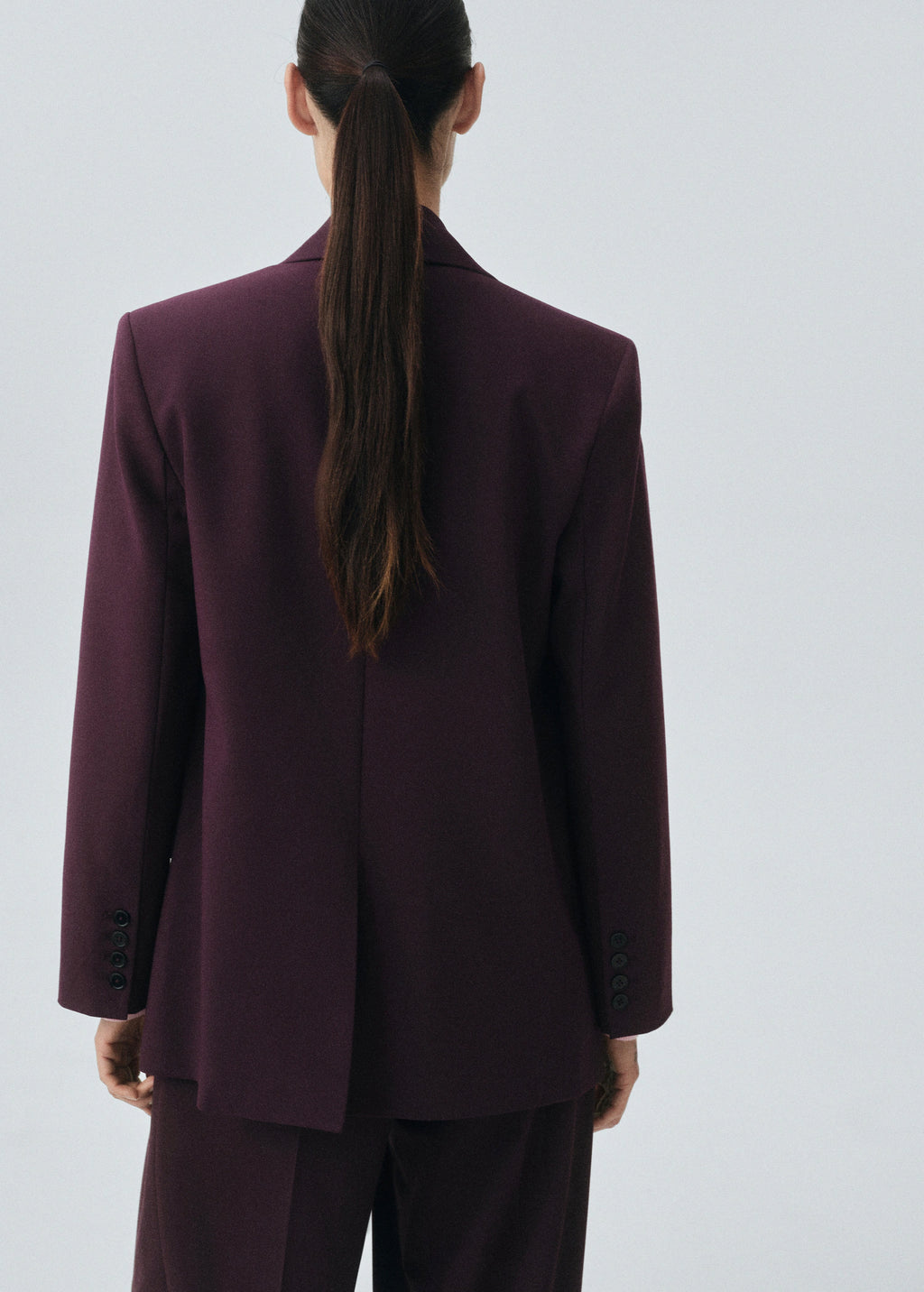 Wool Blend Suit Blazer