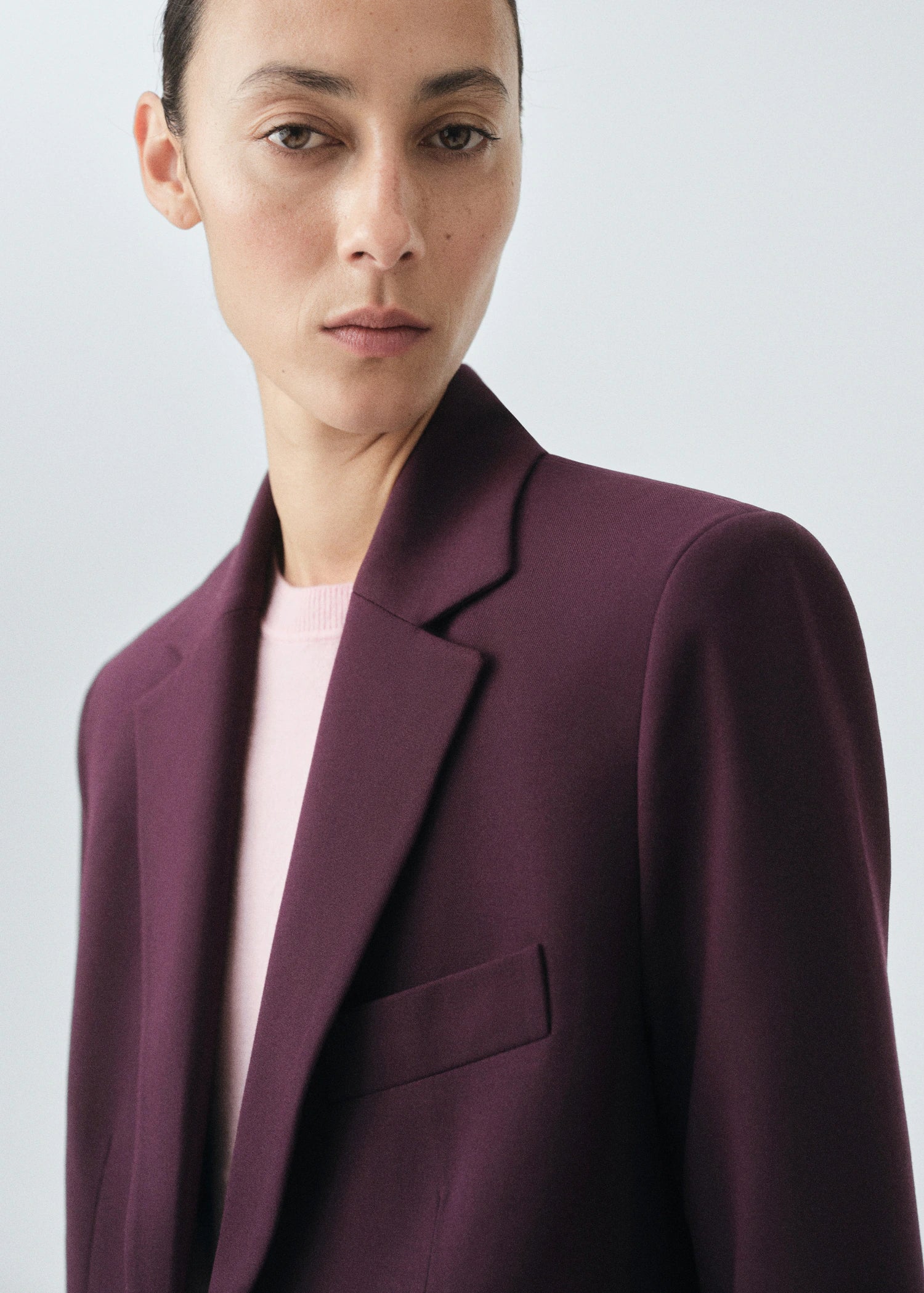 Wool Blend Suit Blazer