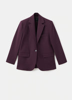 Wool Blend Suit Blazer