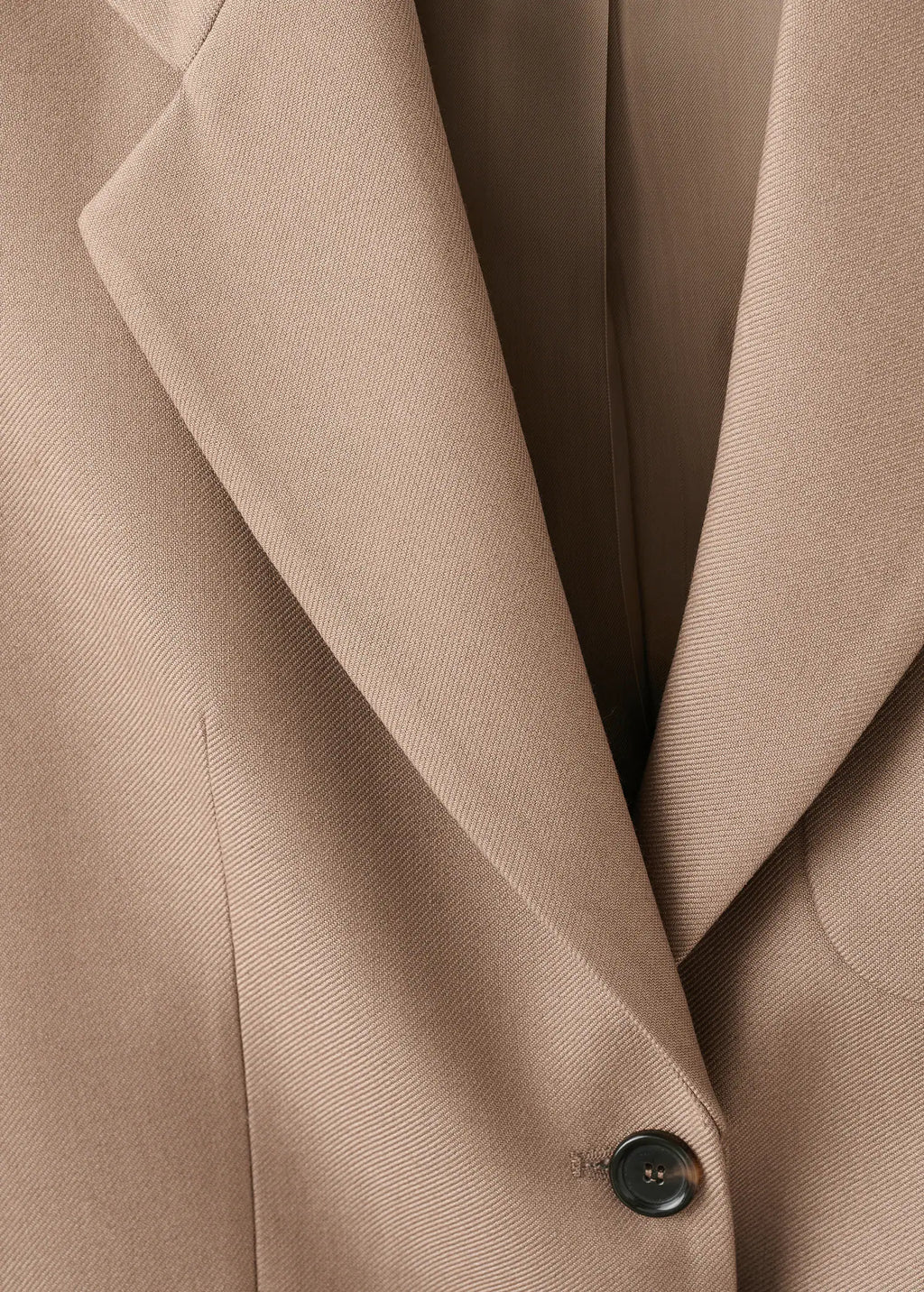 Wool Blend Suit Jacket With Pockets