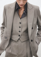 Wool Blend Suit Waistcoat