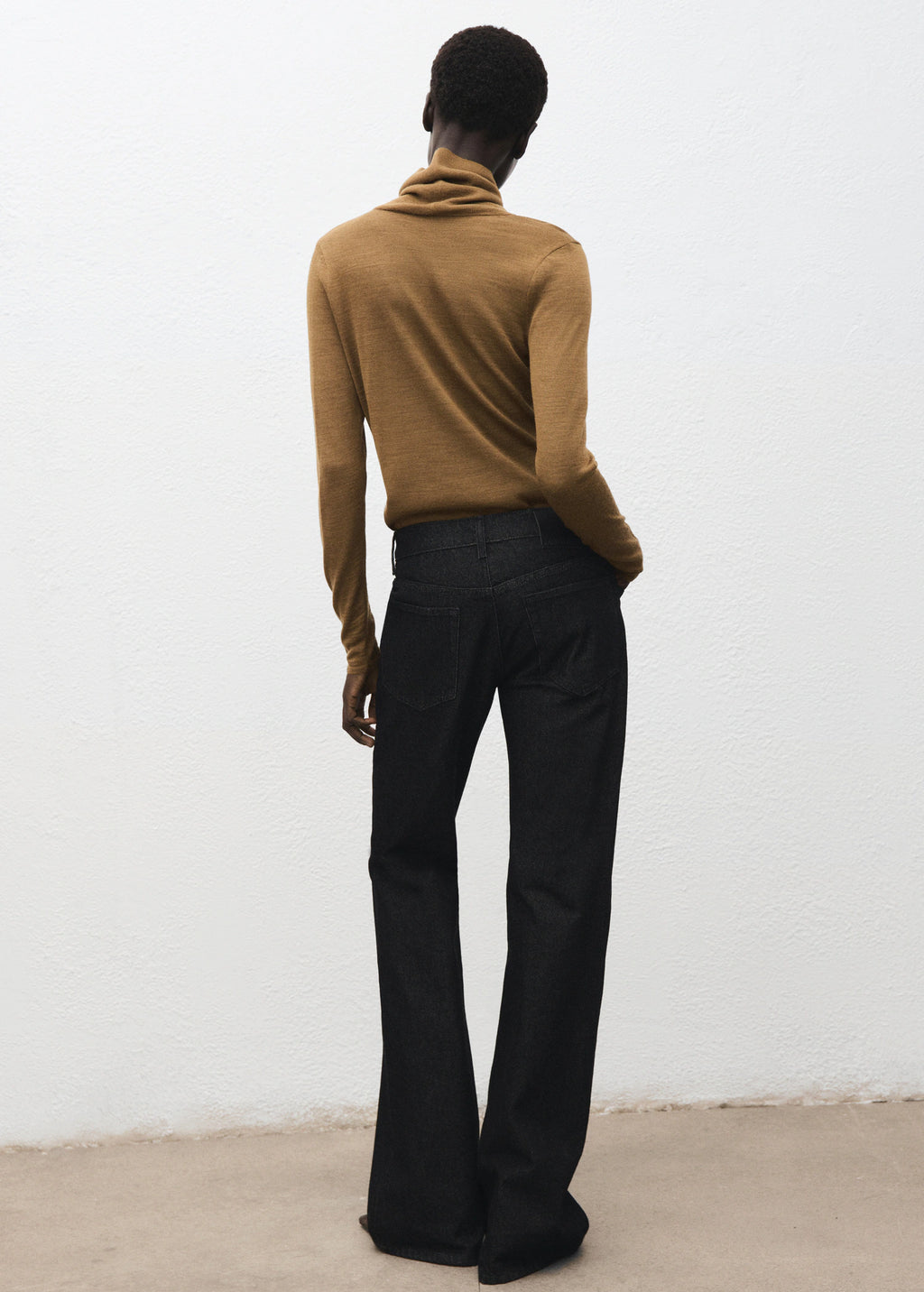 Wool Blend Turtleneck Sweater