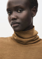 Wool Blend Turtleneck Sweater