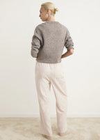 Woven Striped Flannel Trousers