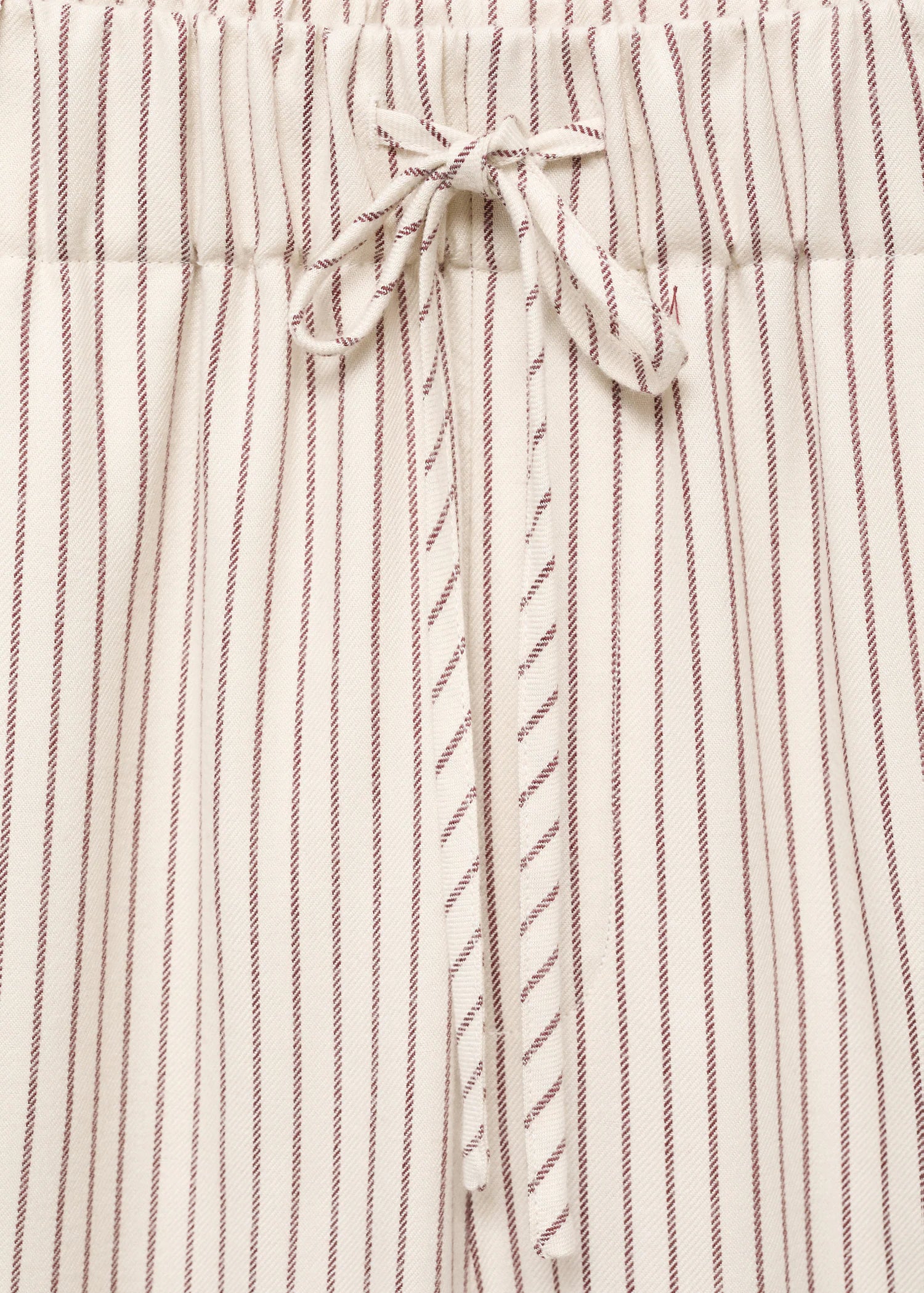 Woven Striped Flannel Trousers