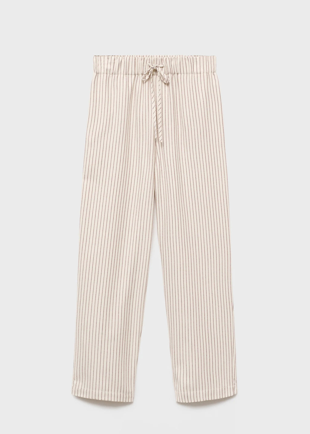 Woven Striped Flannel Trousers