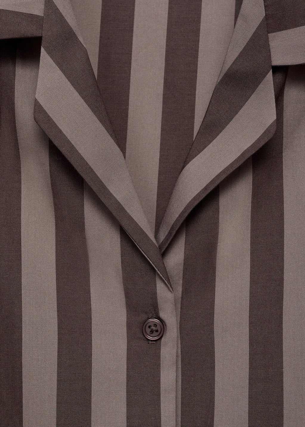 Woven Striped Pyjama Top