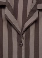 Woven Striped Pyjama Top