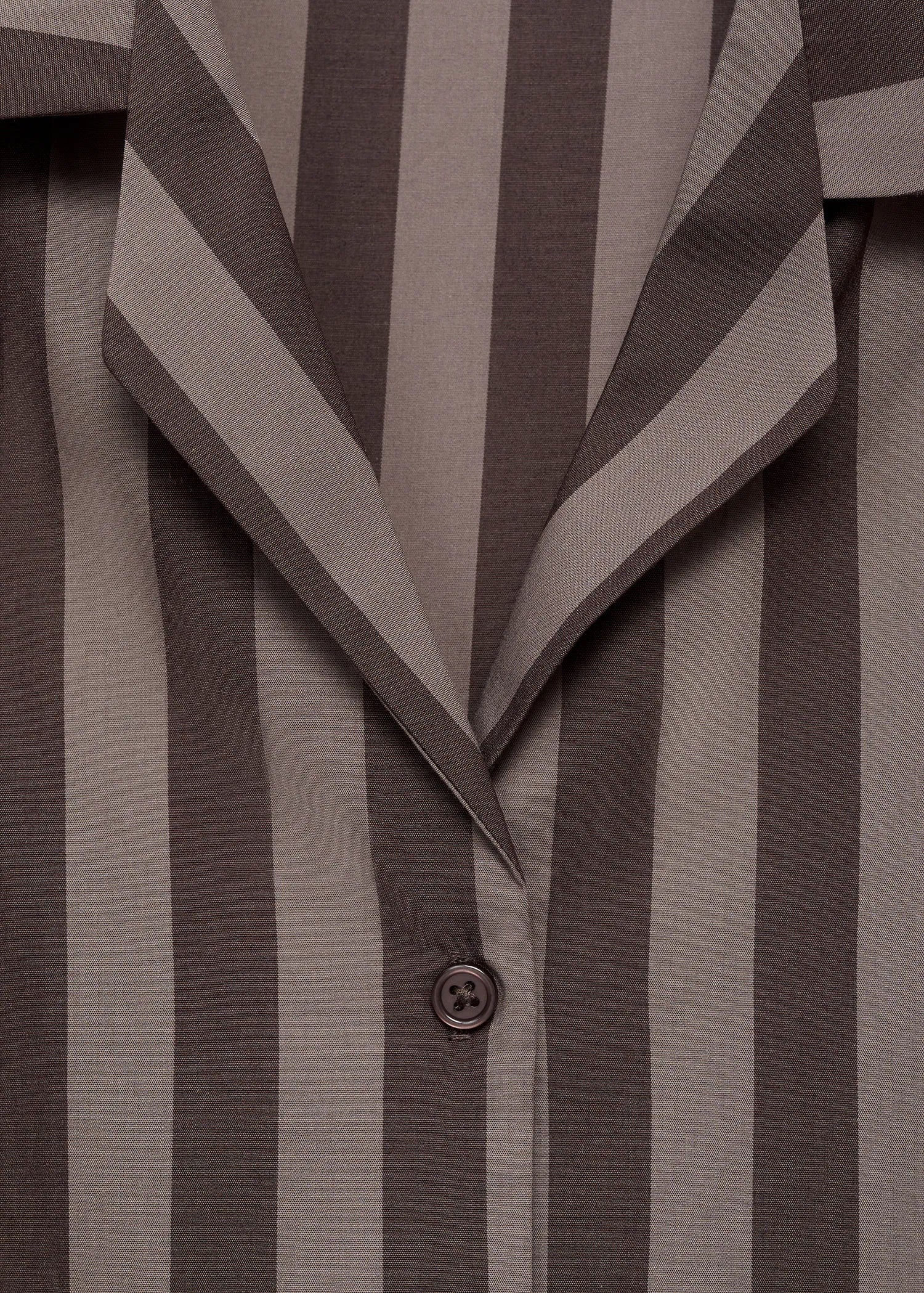 Woven Striped Pyjama Top