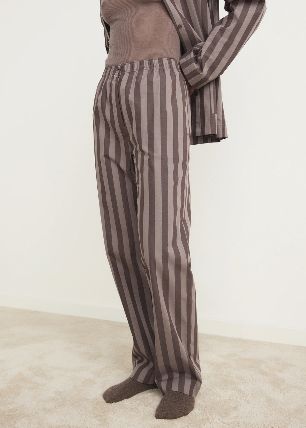 Woven Striped Pyjama Trousers