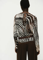 Zebra Print Blouse