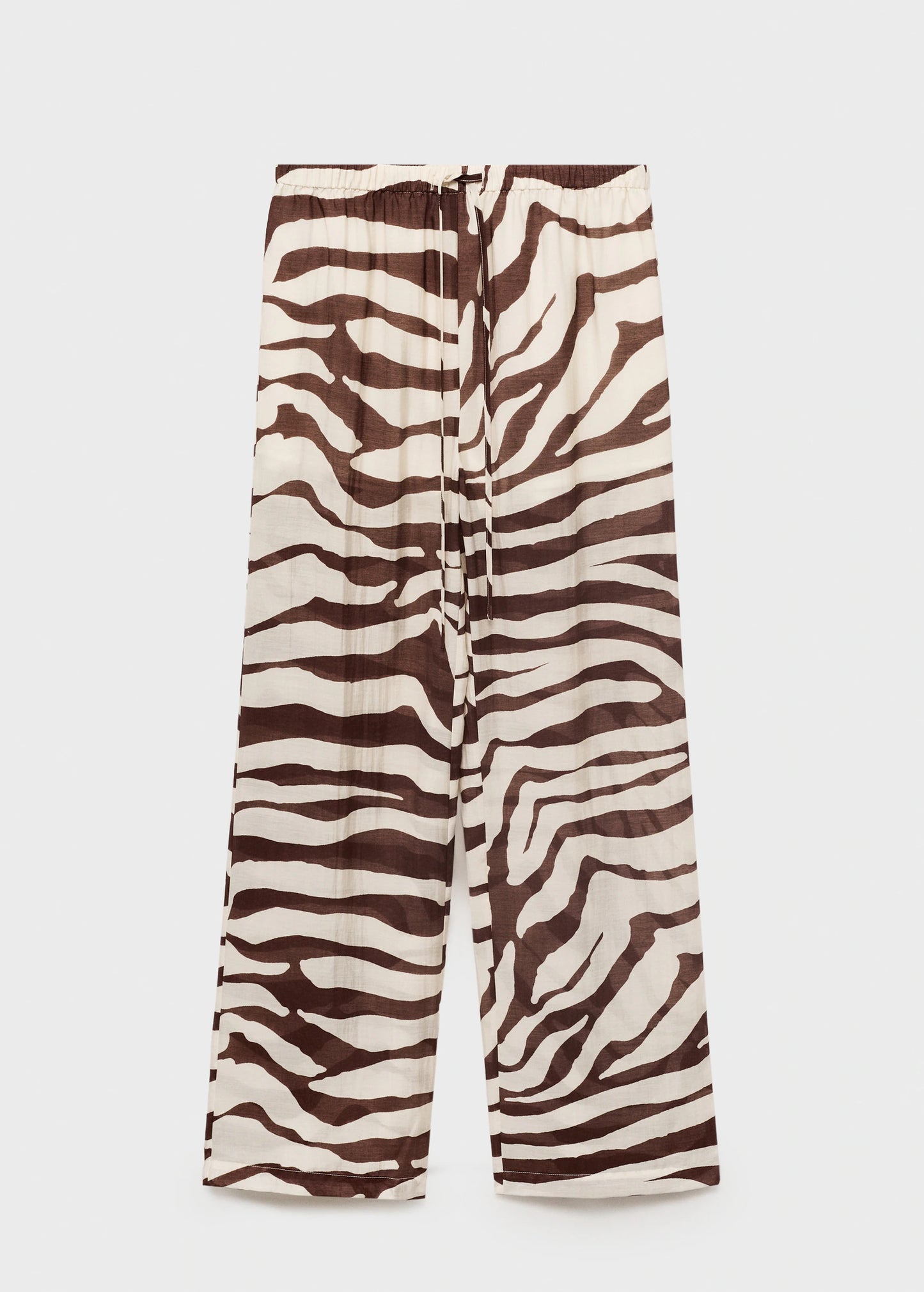 Zebra Print Fluid Trousers